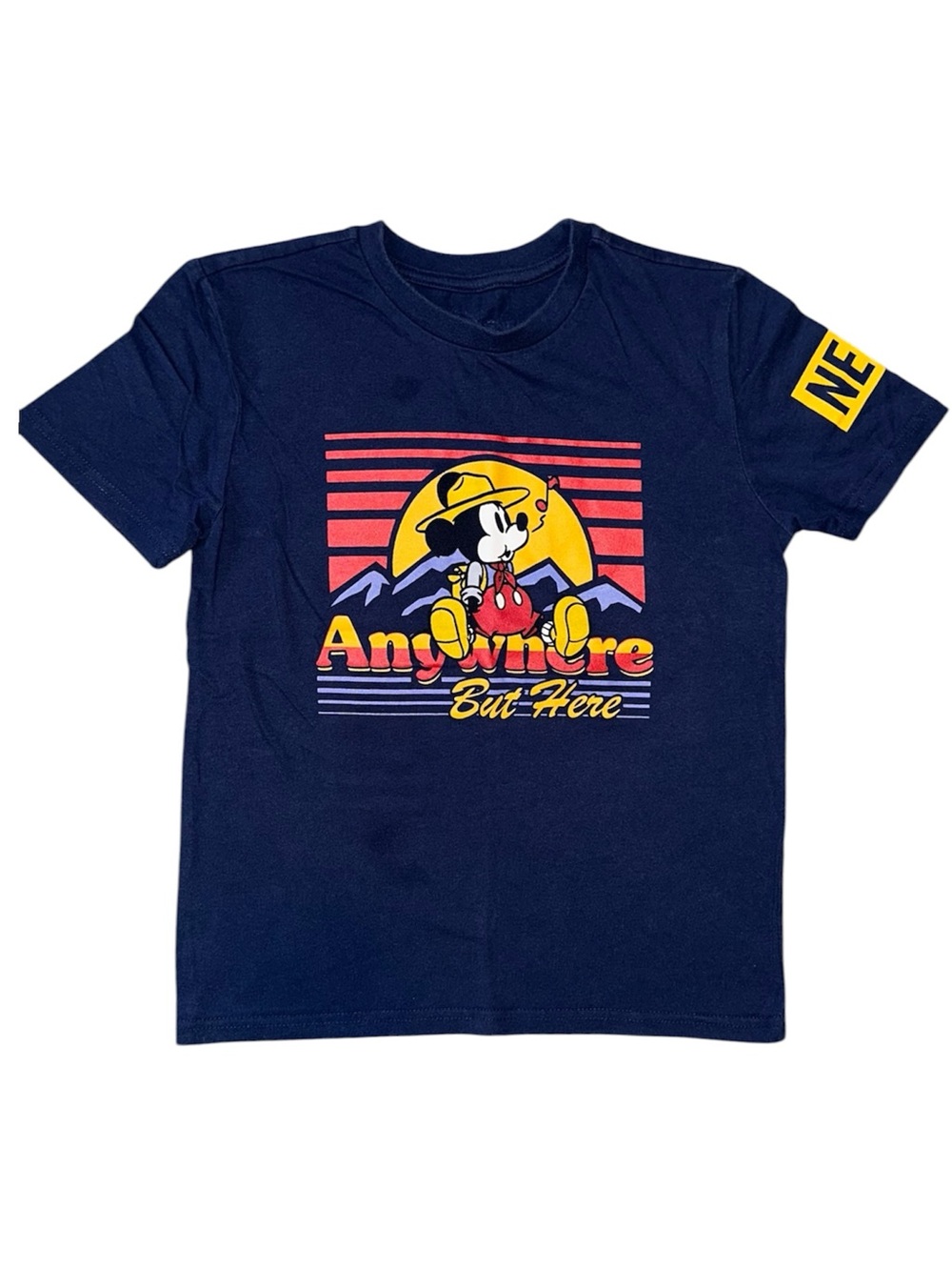 DISNEY x NEFF Navy 'Anywhere But Here' Graphic Mickey Mouse Tee
